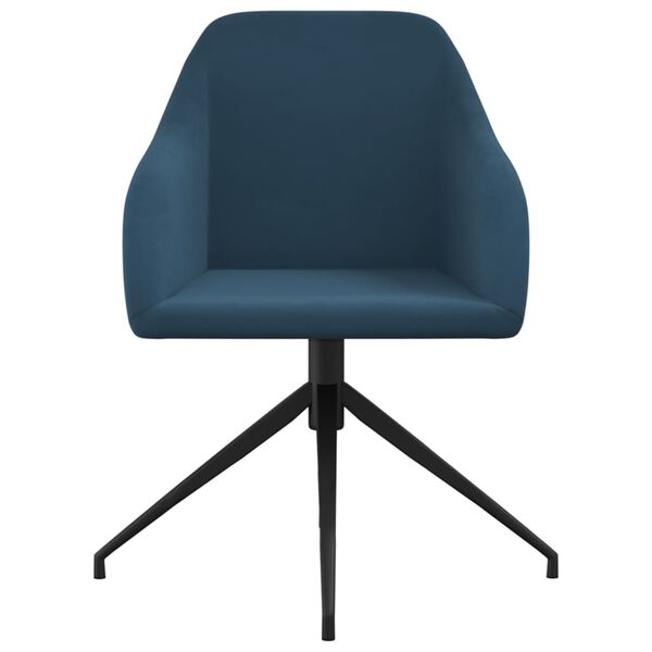 vidaXL spisebordsstole 6 stk. velour bl&aring;