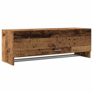 vidaXL garderobeskab 100x32,5x35 cm konstrueret tr&aelig; gammelt tr&aelig;look