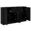vidaXL Sideboards 2 pcs Sort eg 60 x 30 x 70 cm Konstrueret tr&aelig;