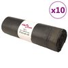 vidaXL affaldsposer med lukkesnor 250 stk. 120 l sort