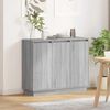 vidaXL LED Sideboard Gr&aring; Sonoma 90 x 32 x 75 cm Konstrueret tr&aelig;