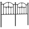 vidaXL udskiftningsgavl 120 cm metal sort