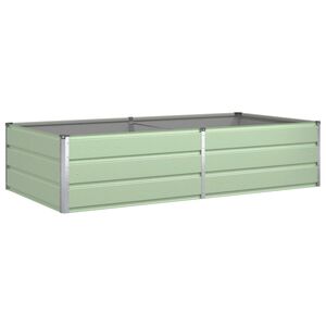 vidaXL Plantekasse Pastel Gr&oslash;n 195 x 100 x 45 cm Galvaniseret st&aring;l