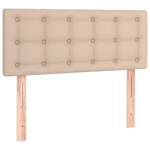 vidaXL sengegavl 80x5x78/88 cm kunstl&aelig;der cappuccinofarvet