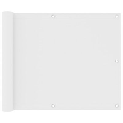 vidaXL altanafskærmning 75x600 cm oxfordstof hvid