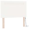 vidaXL Box spring seng med madras Hvid 120 x 190 cm Kunstl&aelig;der