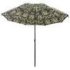 vidaXL Fisker Parasol Camouflage 240 x 210 cm Oxford polyester