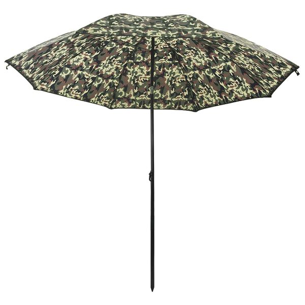 vidaXL Fisker Parasol Camouflage 240 x 210 cm Oxford polyester