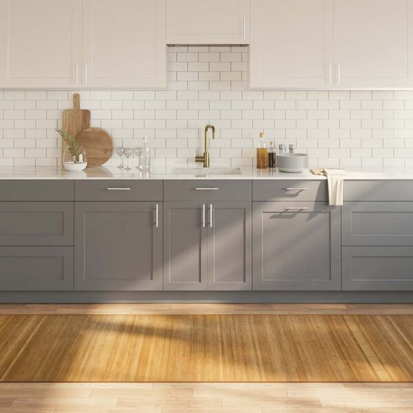 vidaXL gulvt&aelig;ppe 100x300 cm rektangul&aelig;r bambus naturfarvet