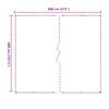 vidaXL Tarpulin Transparent 4 x 8 m PVC
