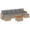 vidaXL sofas&aelig;t til haven 8 dele med hynder polyrattan beige