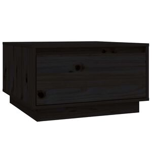 vidaXL sofabord 55x56x32 cm massivt fyrretr&aelig; sort