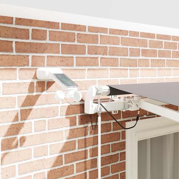 vidaXL Utr&aelig;kkelig Markise Lysegr&aring; 350 x 250 cm Polyester og metal