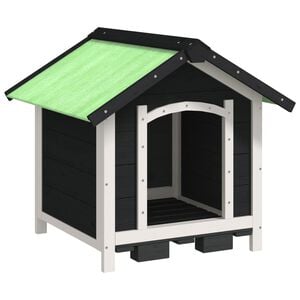 vidaXL hundehus 65x65x61,5 cm massivt fyrretr&aelig; gr&aring;