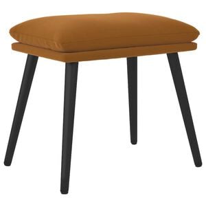 vidaXL fodskammel 45x29,5x35 cm fl&oslash;jl brun