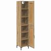 vidaXL Highboard Artisan Egetr&aelig; 34,5 x 34 x 180 cm Konstrueret tr&aelig;