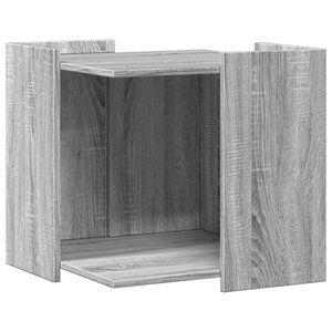 vidaXL toiletskjuler kattebakke 53x53x51 cm konstrueret tr&aelig; gr&aring; sonoma