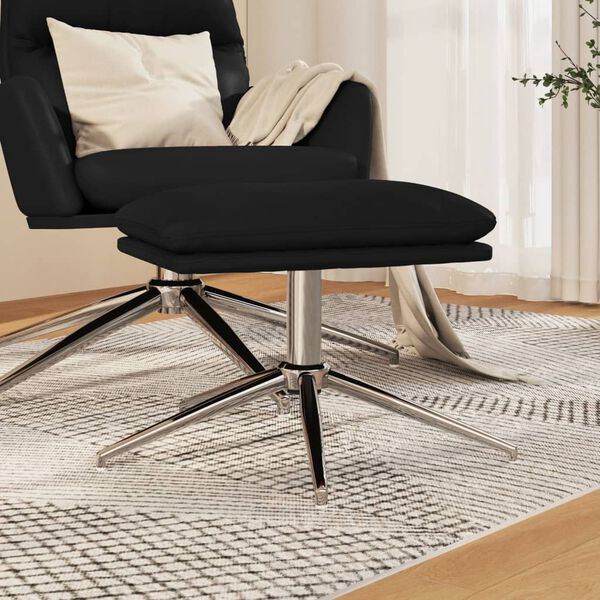 vidaXL fodskammel 45x29,5x35 cm kunstl&aelig;der sort