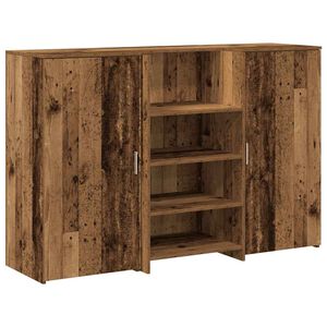 vidaXL receptionsskranke 155x50x103,5 cm konstrueret tr&aelig; antikt tr&aelig;