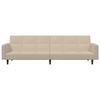 vidaXL 2-personers sovesofa mikrofiberstof cremefarvet