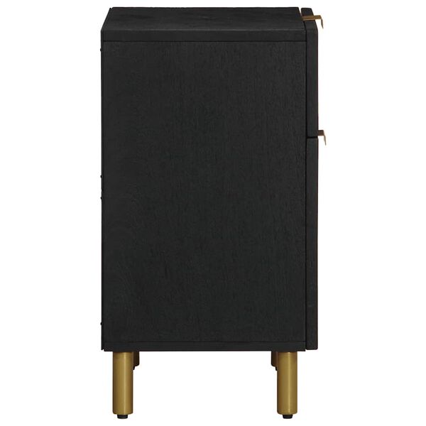 vidaXL sengebord 50x33x60 cm konstrueret tr&aelig; sort