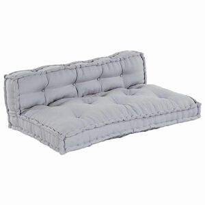 vidaXL Palle Sofa Pude 2 pcs Gr&aring; 120 x 80 x 38 cm Stof