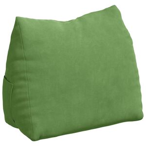 vidaXL Rygpude Lys gr&oslash;n 45 x 20 x 35 cm Velourstof