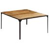 vidaXL spisebord 140 x 140 x 76 cm massivt mangotr&aelig;