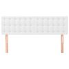 vidaXL sengegavle 2 stk. 72x5x78/88 cm kunstlæder hvid