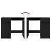 vidaXL skrivebord 86x49x76 cm konstrueret tr&aelig; sort-eg