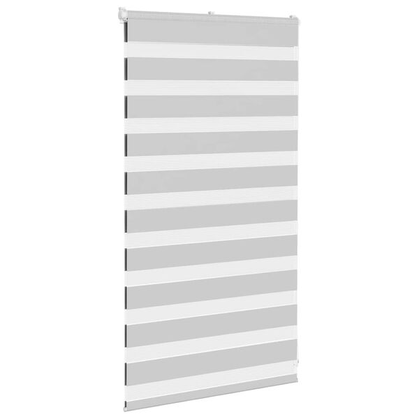 vidaXL zebragardin lysegr&aring; 80x100 cm stofbredde 75,9 cm polyester
