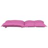 vidaXL stolehynder med lav ryg 2 stk. 100x50x7 cm stof pink