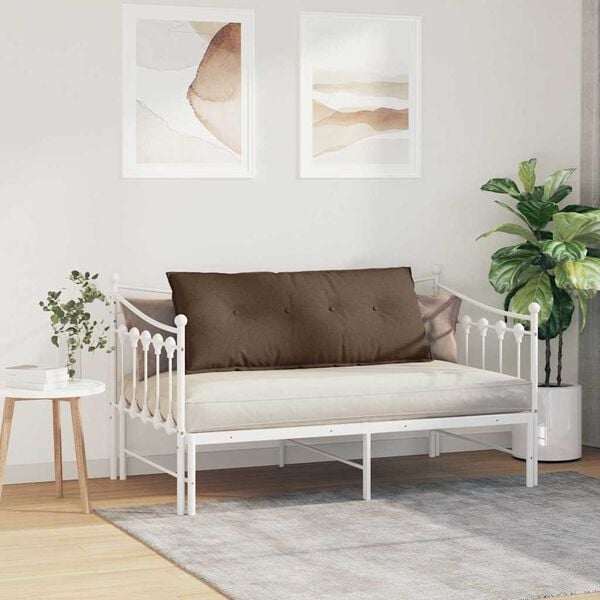 vidaXL Rygpude Brun 120 x 19 x 50 cm Stof