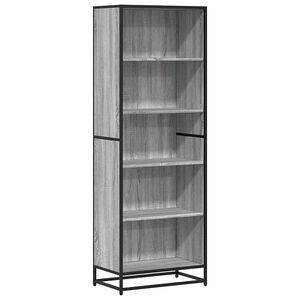 vidaXL bogreol 60x35x170,5 cm konstrueret tr&aelig; gr&aring; sonoma-eg