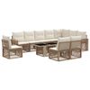 vidaXL Havesofa S&aelig;t 11 stk. Beige og cremehvid polyrattan