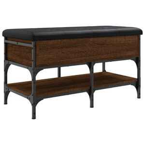 vidaXL skob&aelig;nk 82x42x45 cm konstrueret tr&aelig; brun egetr&aelig;sfarve