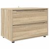 vidaXL Opbevaringsskab 80 x 48 x 57 cm Konstrueret tr&aelig; Sonoma eg