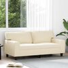 vidaXL 2-personers sofa 140 cm kunstl&aelig;der cremefarvet