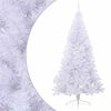vidaXL kunstigt halvt juletr&aelig; med juletr&aelig;sfod 180 cm PVC hvid