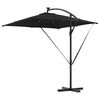 vidaXL Kantilever bananparasol Sort 249 x 249 x 250 cm