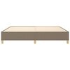 vidaXL Boxspring sengeramme 200x200 cm stof gr&aring;brun
