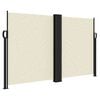 vidaXL sidemarkise 140x1200 cm sammenrullelig cremefarvet
