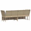 vidaXL havesofa med hynder polyrattan beige