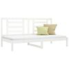vidaXL daybed uden madras 90x200 cm massivt fyrretræ hvid