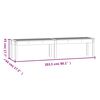 vidaXL 2-personers havebænk 203,5x44x45 cm massivt douglasgran