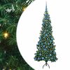 vidaXL Hj&oslash;rne Kunstigt Juletr&aelig; med 300 LED'er Gr&oslash;n 180 cm PVC og metal