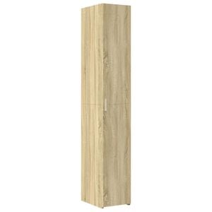 vidaXL reol 30x42,5x185 cm konstrueret tr&aelig; sonoma-eg