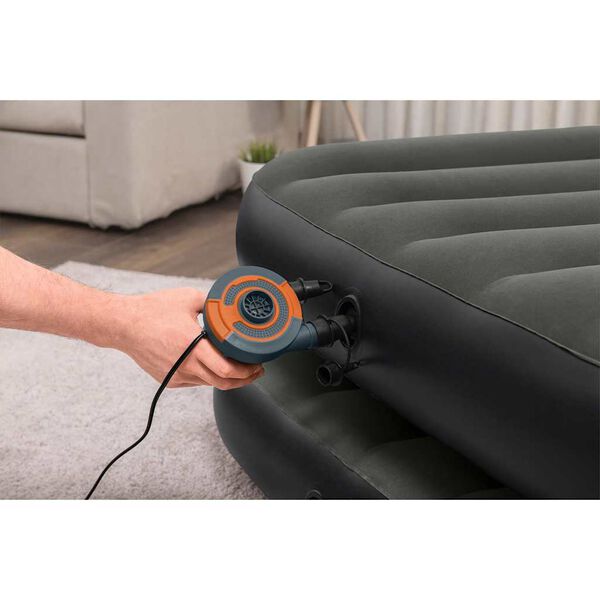 Bestway 3-i-1 oppustelig luftmadras 188x99x25 cm sort og grå