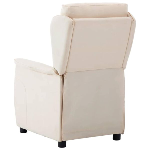 vidaXL Liggestol Creme 66,5 x 94 x 101,5 cm Polyester
