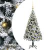 vidaXL Kunstigt juletr&aelig; med stativ Hvid 120 cm PVC og St&aring;l og Plastik